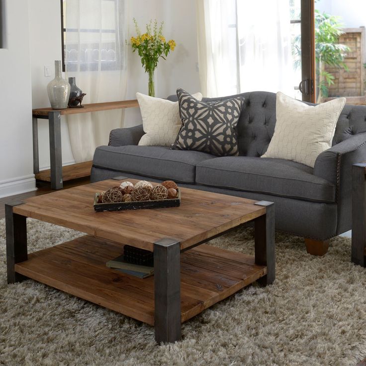 bàn trà sofa gỗ cho phòng khách