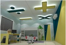 10 mẫu trần thạch cao cho phòng ngủ cho bé trai đẹp sáng tạo