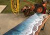 30+ Mặt Bàn Gỗ Epoxy Resin Đẹp Lung Linh Hiện Đại
