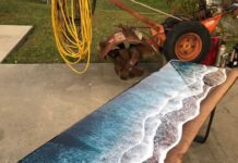 30+ Mặt Bàn Gỗ Epoxy Resin Đẹp Lung Linh Hiện Đại