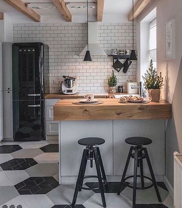 phòng bếp đơn giản mà đẹp nhỏ
