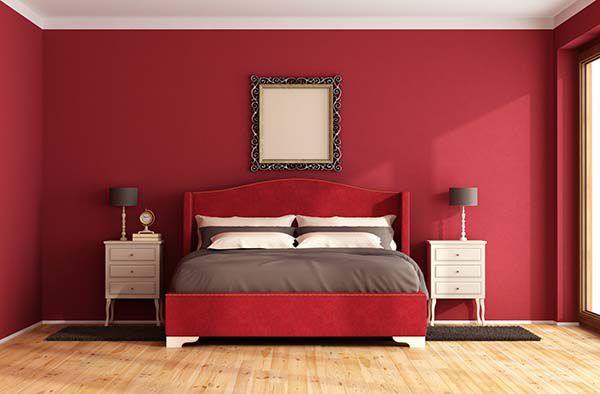 Phòng ngủ sơn màu oi nóng nên chú ý cách tiết chế màu sắc.