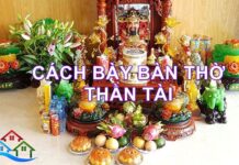 Cách Bày Bàn Thờ Thần Tài Đúng Chuẩn Phong Thủy