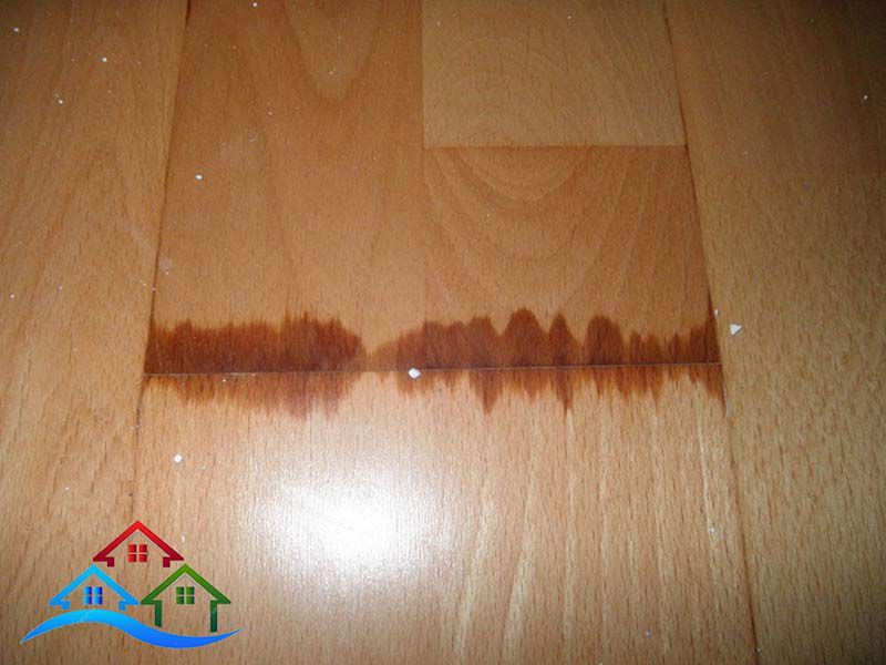 Khi sàn gỗ công nghiệm bị ngấm nước sẽ như thế nào?