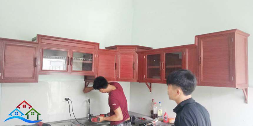 Chiều cao của tủ bếp cần thuận tiện cho việc sử dụng của chủ nhân.