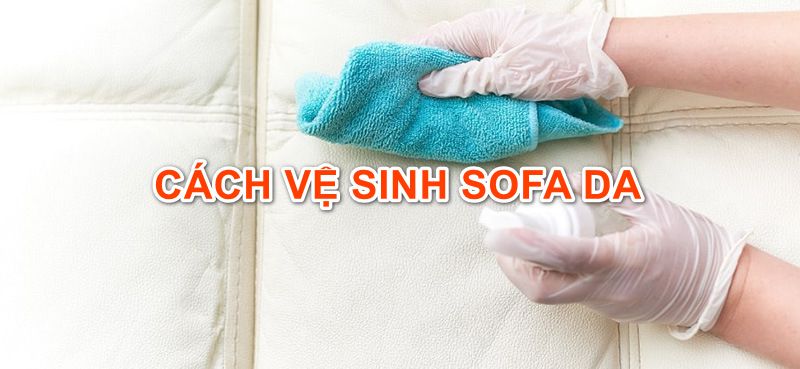 Hướng dẫn vệ sinh làm sạch sofa da tại nhà của mình