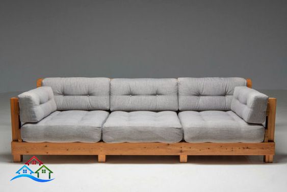 Ghế sofa gỗ thông pine wood sofa