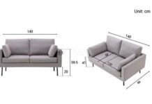 5 Kích Thước Sofa 2 Chỗ Nhiều Người Sử Dụng Nhất 2022