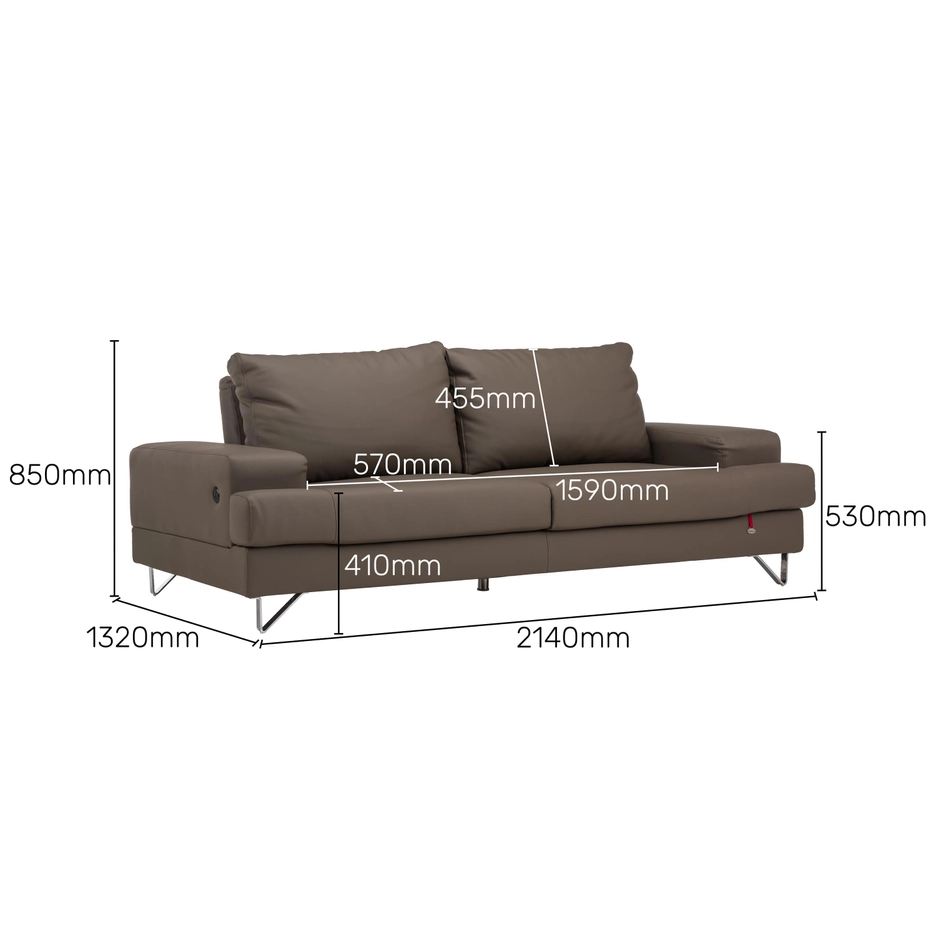Kích thước sofa 2 chỗ loại đơn đôi mini: 0.8m