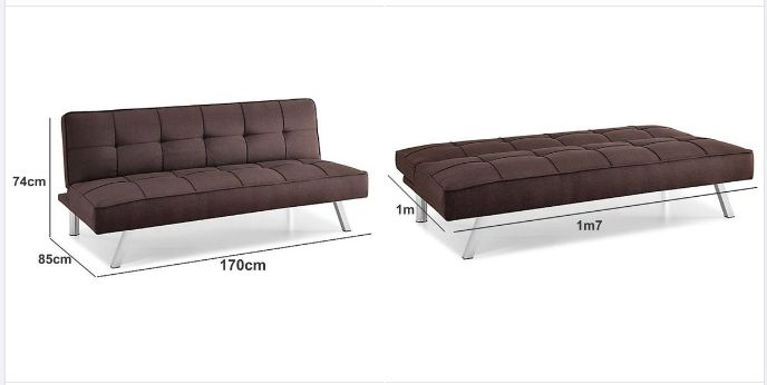 Kích thước sofa nhỏ gọn tối ưu hóa diện tích khi sử dụng sofa bed